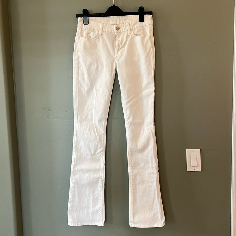 7 for all Mankind Skinny Bootcut in White